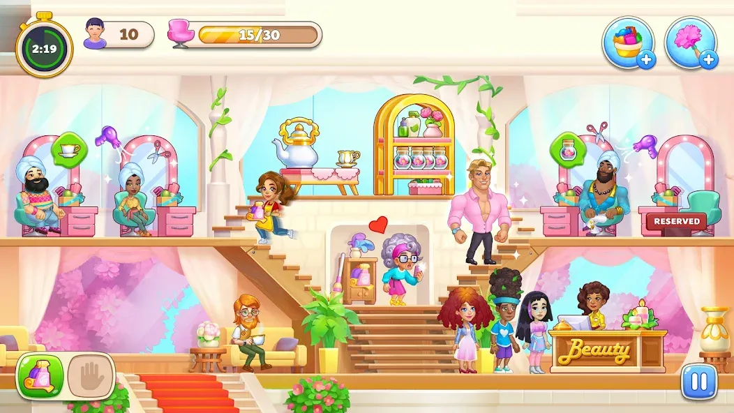 Makeover Salon: Beauty Mania [MOD: безлимитные деньги и все предметы] Screenshot 2