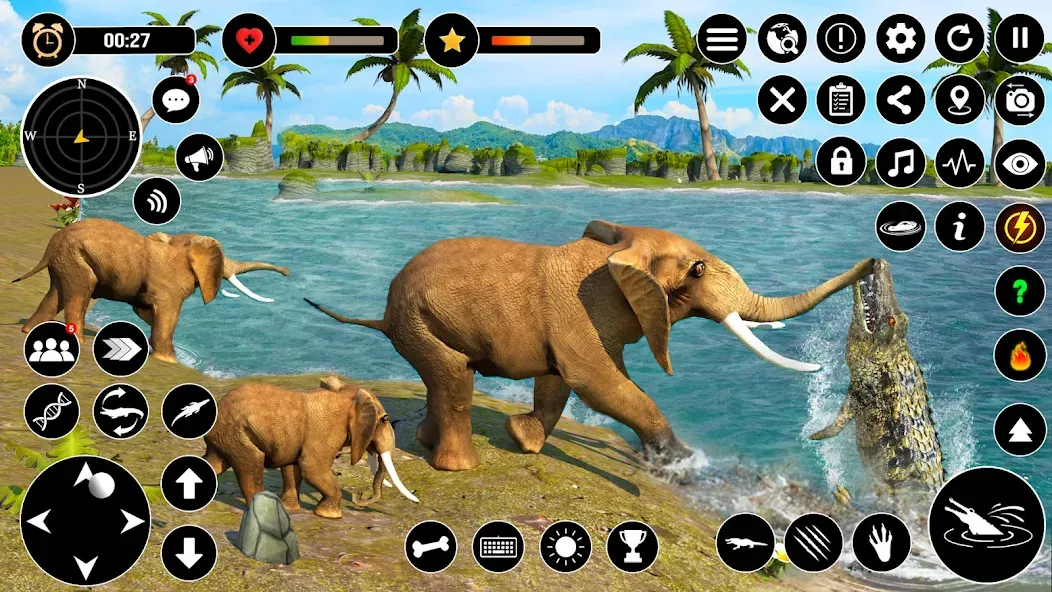 Animal Crocodile Attack Sim [MOD: много денег и без рекламы] Screenshot 5