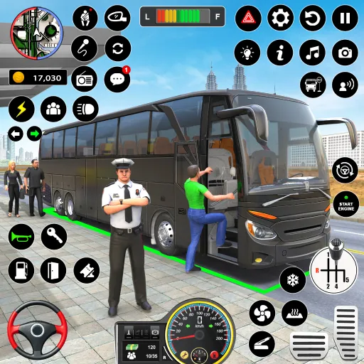 Bus Simulator - Driving Games [MOD: безлимитные деньги и топливо] Screenshot 1