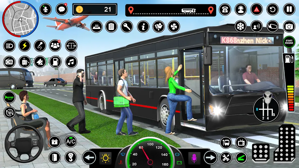 Bus Simulator - Driving Games [MOD: безлимитные деньги и топливо] Screenshot 2