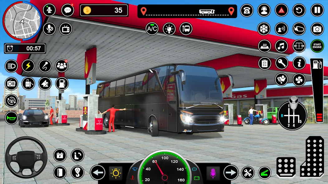 Bus Simulator - Driving Games [MOD: безлимитные деньги и топливо] Screenshot 5
