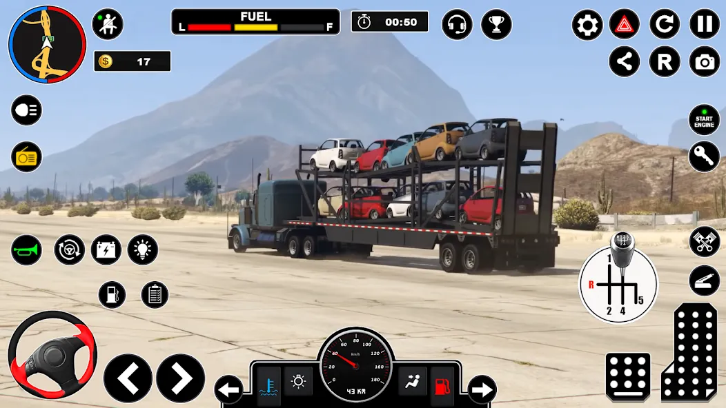 Car Transport - Truck Games 3D [MOD: безлимитные деньги и топливо] Screenshot 2