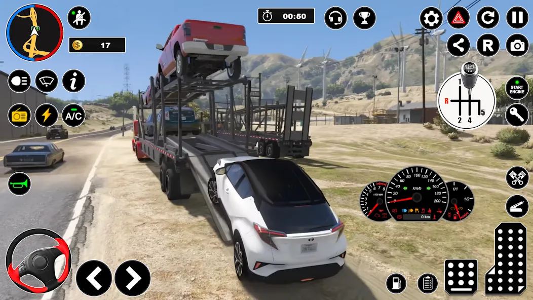 Car Transport - Truck Games 3D [MOD: безлимитные деньги и топливо] Screenshot 3