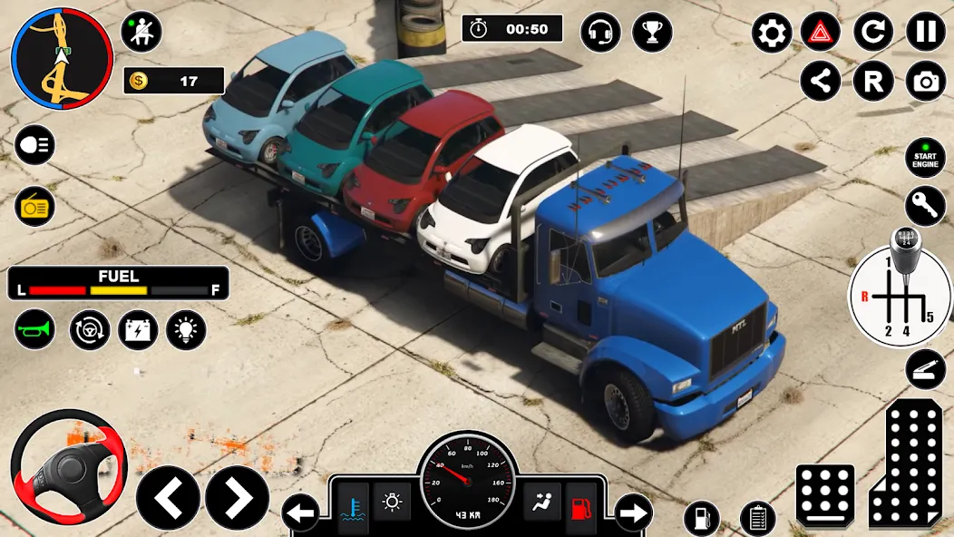 Car Transport - Truck Games 3D [MOD: безлимитные деньги и топливо] Screenshot 4