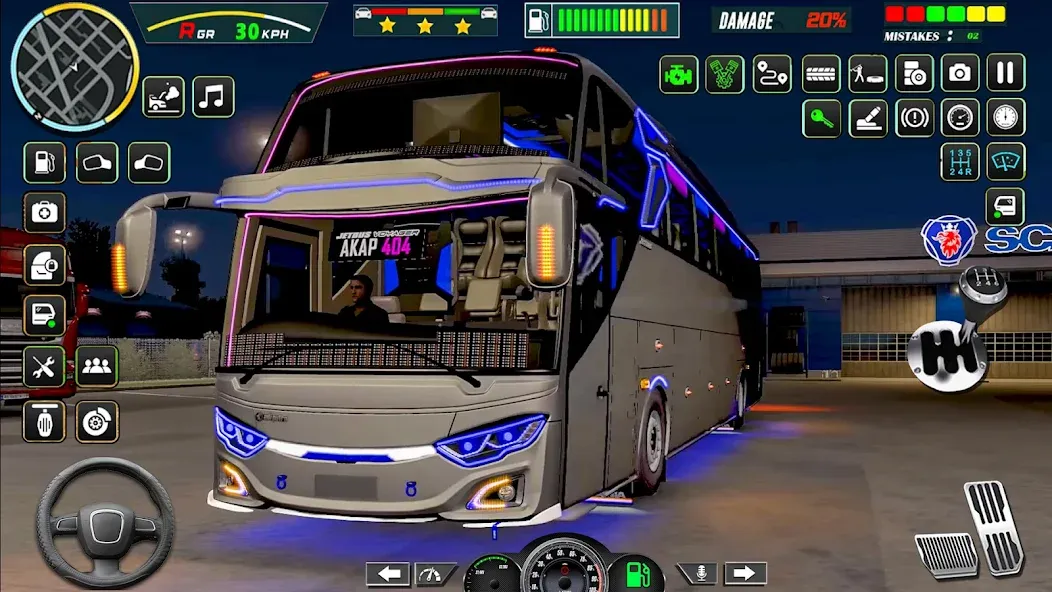 Public Coach Bus Driving Game [MOD: безлимитные деньги и топливо] Screenshot 1