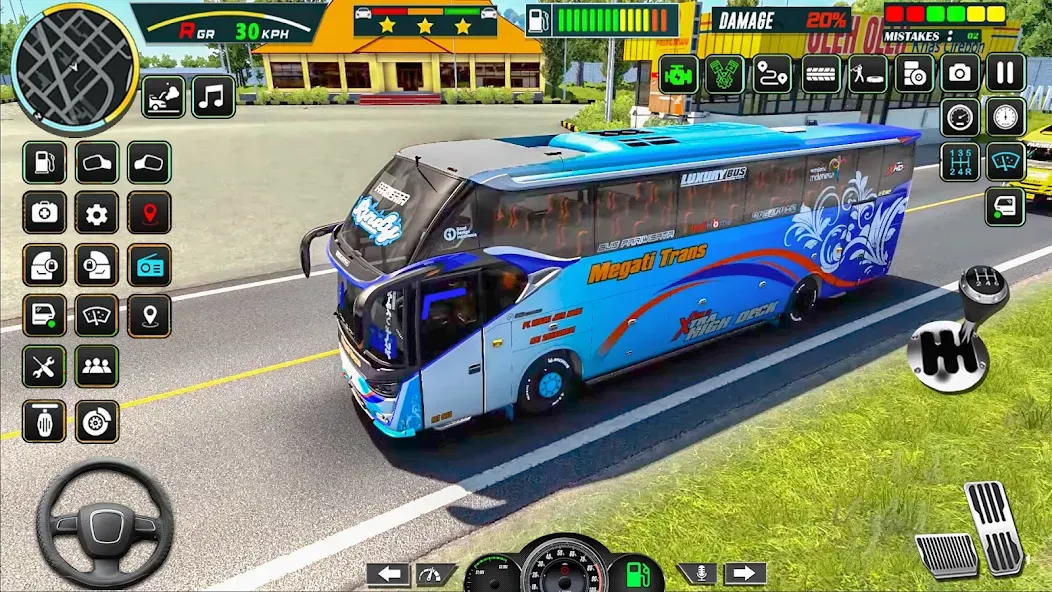 Public Coach Bus Driving Game [MOD: безлимитные деньги и топливо] Screenshot 4