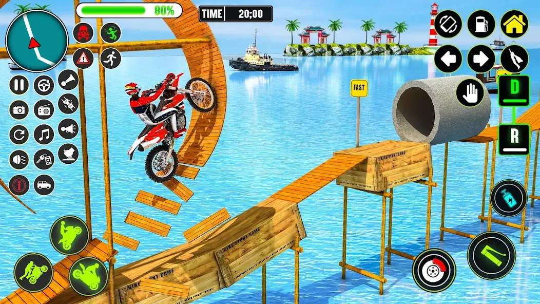 GT Bike Racing Game Moto Stunt [MOD: безлимитные деньги и все мотоциклы открыты] Screenshot 2