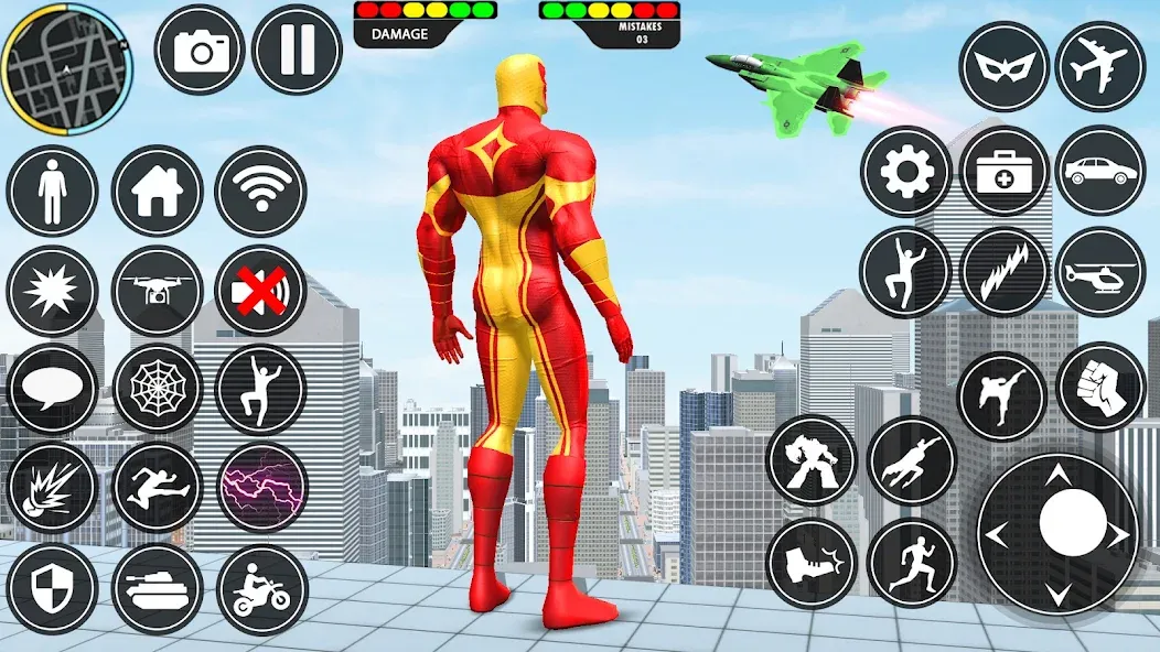 Rope Hero: Speed Hero Games [MOD: безлимитные деньги и суперскорость] Screenshot 2