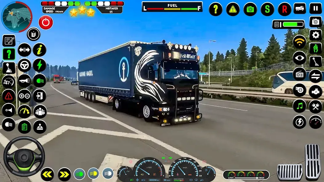 Truck Driving Euro Truck Game [MOD: открыты все грузовики и трассы] Screenshot 4
