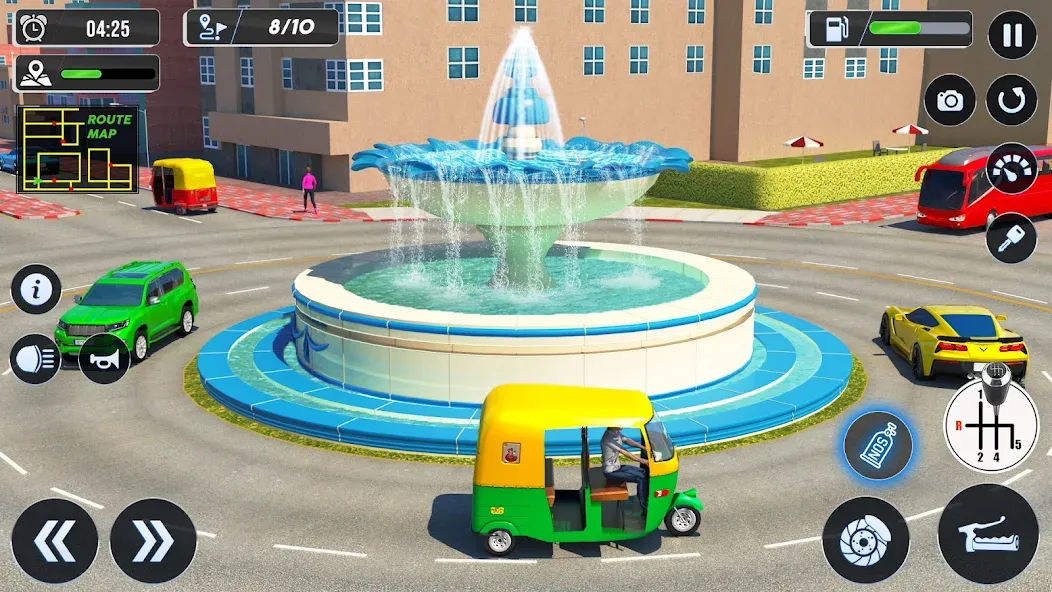 Tuk Tuk Auto Driving Games 3D [MOD: безлимитные деньги и топливо] Screenshot 5