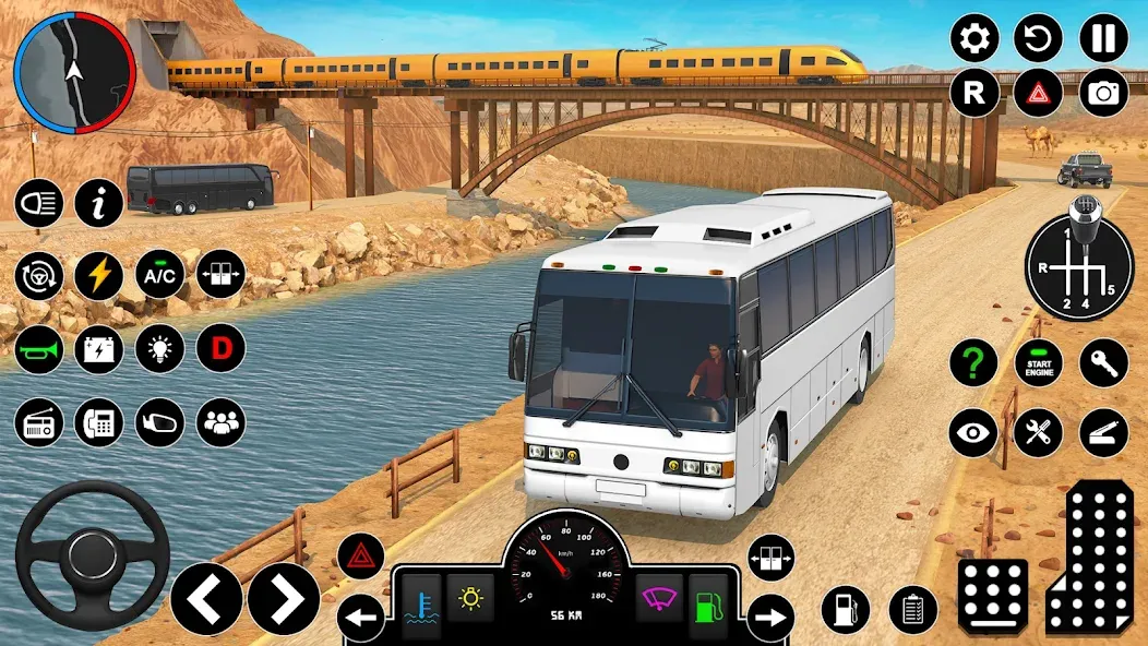 Offroad Bus Simulator Bus Game [MOD: безлимитные деньги и все автобусы открыты] Screenshot 1