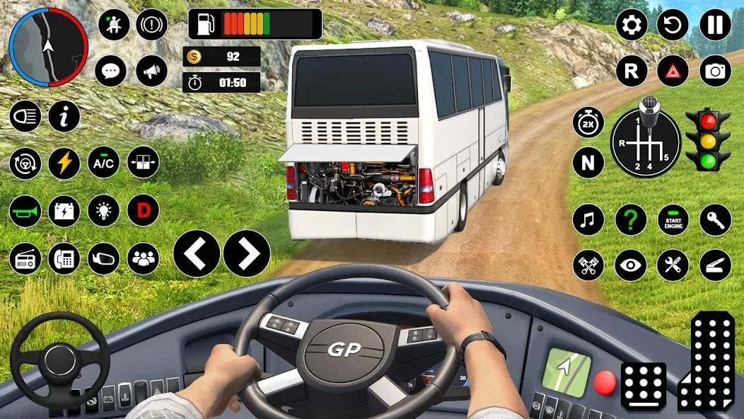Offroad Bus Simulator Bus Game [MOD: безлимитные деньги и все автобусы открыты] Screenshot 3