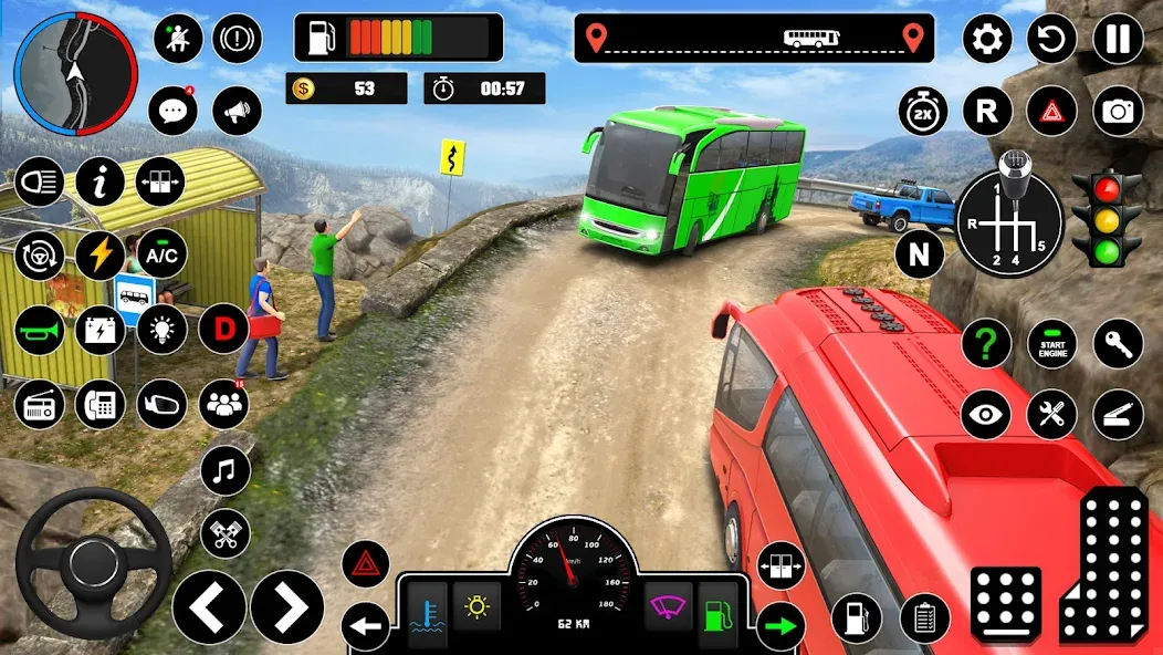 Offroad Bus Simulator Bus Game [MOD: безлимитные деньги и все автобусы открыты] Screenshot 4
