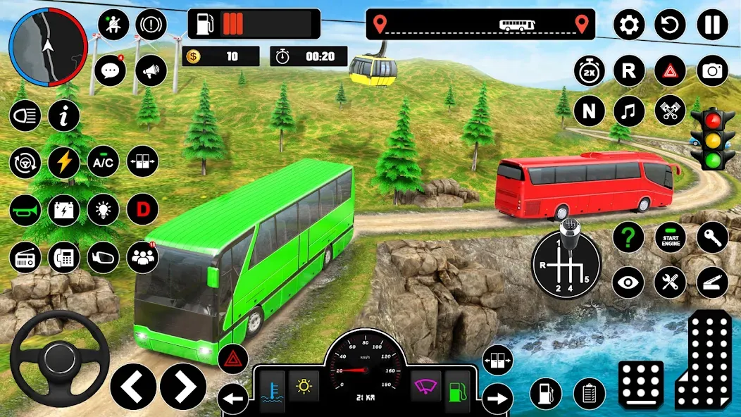 Offroad Bus Simulator Bus Game [MOD: безлимитные деньги и все автобусы открыты] Screenshot 5