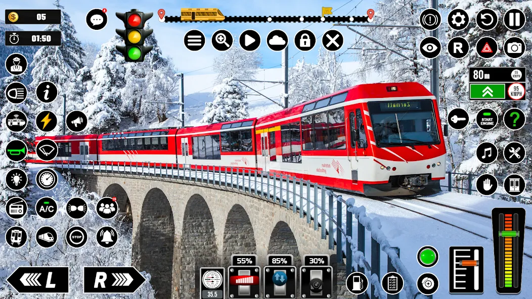 Railway Train Simulator Games [MOD: безлимитные деньги и все поезда открыты] Screenshot 2