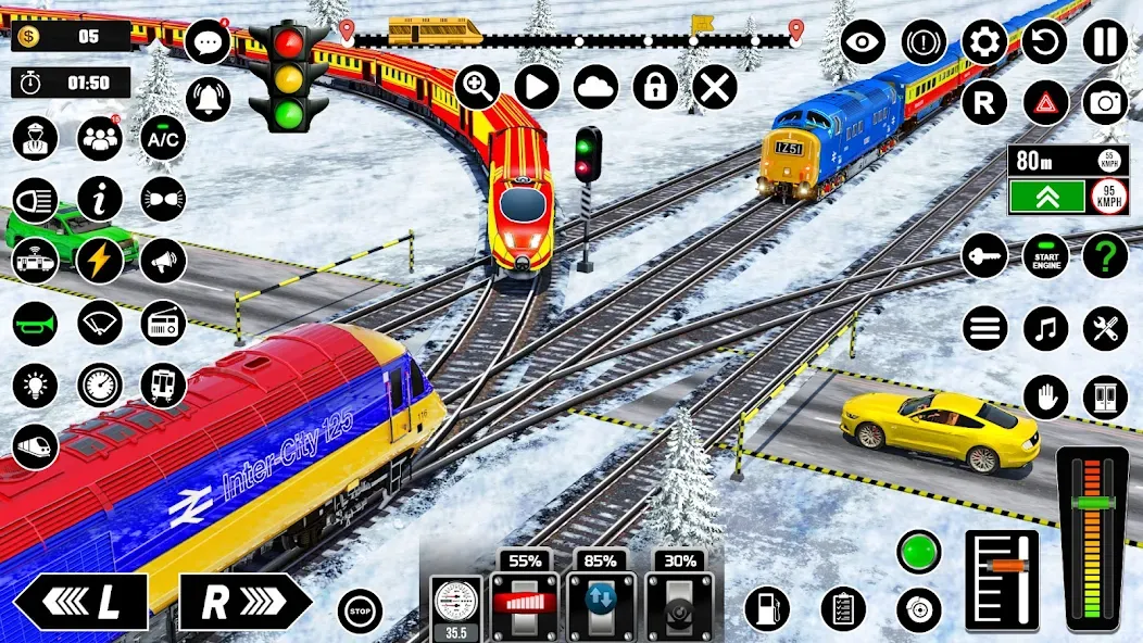 Railway Train Simulator Games [MOD: безлимитные деньги и все поезда открыты] Screenshot 3