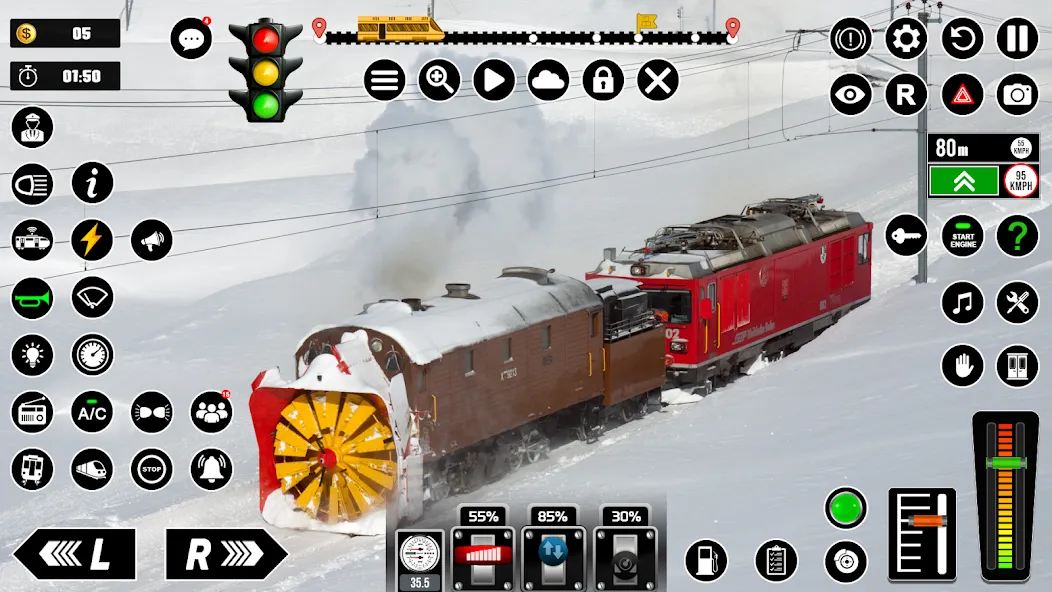 Railway Train Simulator Games [MOD: безлимитные деньги и все поезда открыты] Screenshot 4
