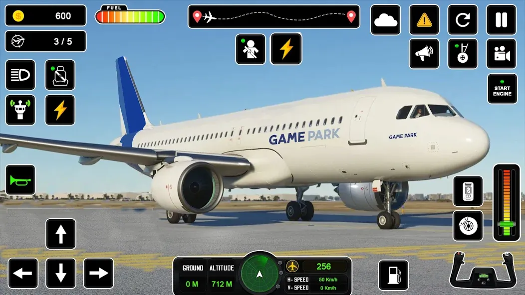 Pilot Simulator: Airplane Game [MOD: безлимитные деньги и все самолеты] Screenshot 1