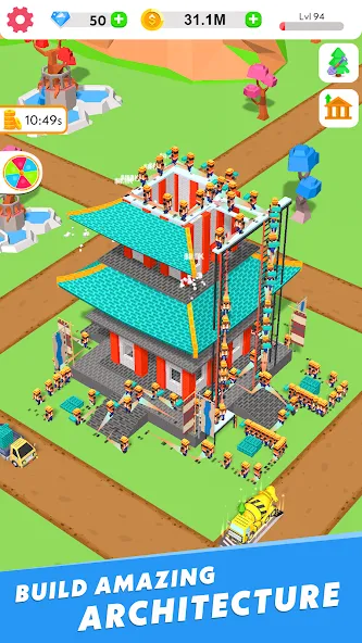 Idle Construction 3D [MOD: безлимитные деньги и ресурсы] Screenshot 4