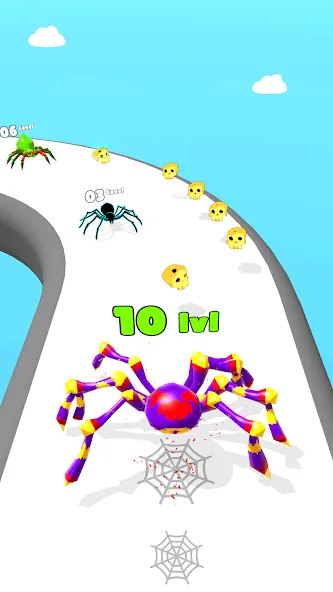 Insect Run - Spider Evolution [MOD: без рекламы и много денег] Screenshot 2