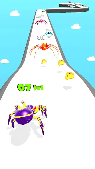 Insect Run - Spider Evolution [MOD: без рекламы и много денег] Screenshot 4