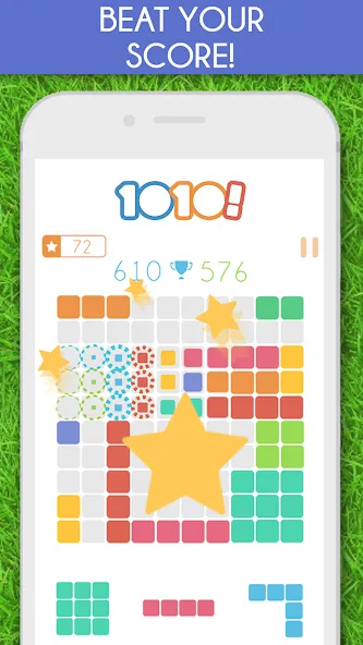 1010! Block Puzzle Game [MOD: без рекламы и бесконечные подсказки] Screenshot 2