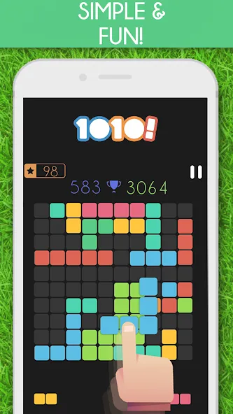 1010! Block Puzzle Game [MOD: без рекламы и бесконечные подсказки] Screenshot 4