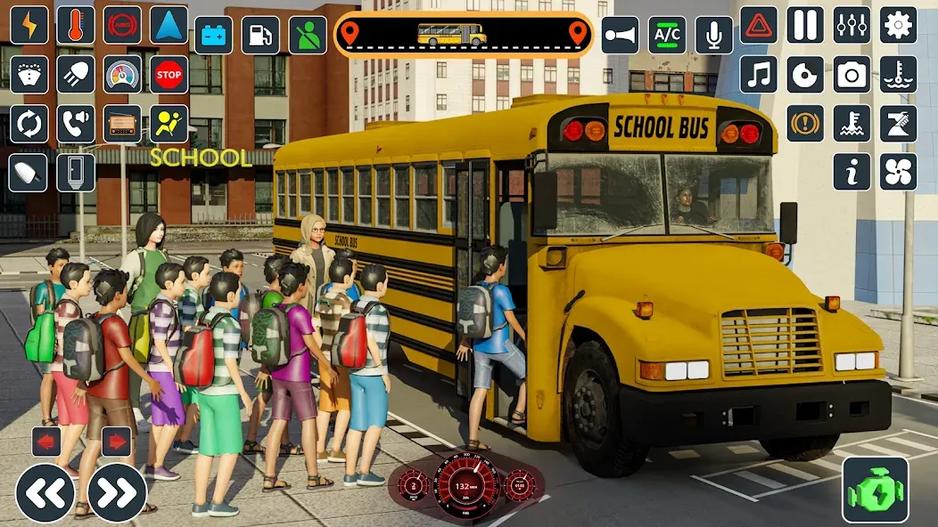 School Bus 3d : City Bus Games [MOD: безлимитные деньги и все автобусы] Screenshot 3