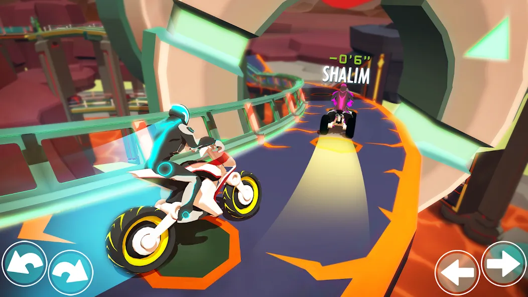 Gravity Rider: Space Bike Race [MOD: безлимитные деньги и топливо] Screenshot 4