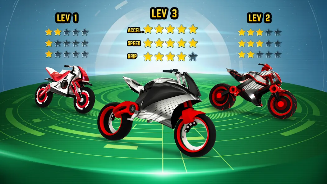 Gravity Rider: Space Bike Race [MOD: безлимитные деньги и топливо] Screenshot 5