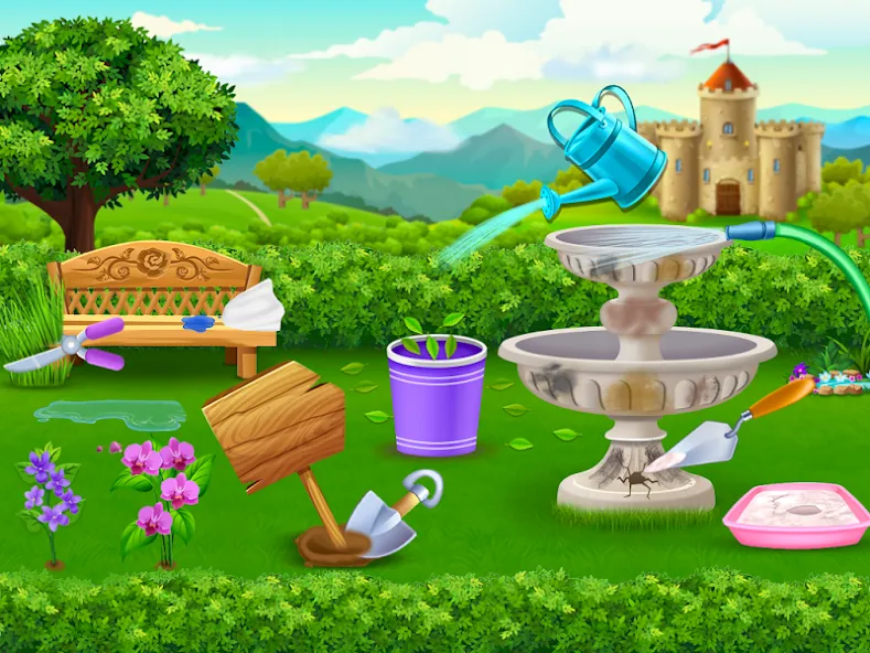 Princess house cleaning advent [MOD: безлимитные монеты и все комнаты открыты] Screenshot 3