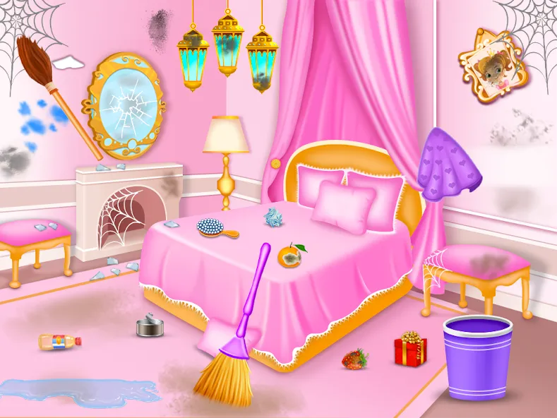 Princess house cleaning advent [MOD: безлимитные монеты и все комнаты открыты] Screenshot 4