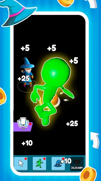 Green button: Press the Button [MOD: без рекламы и бесконечные нажатия] Screenshot 2