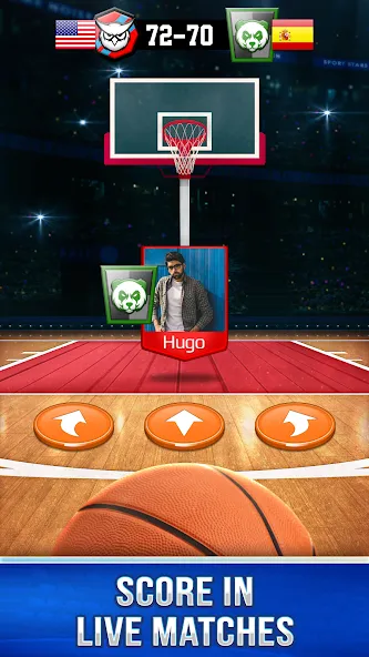 Basketball Rivals: Sports Game [MOD: безлимитные деньги и энергия] Screenshot 1
