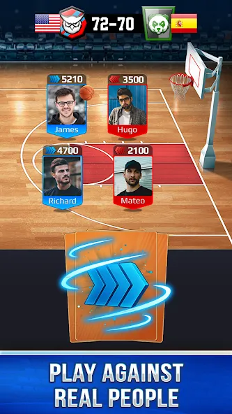 Basketball Rivals: Sports Game [MOD: безлимитные деньги и энергия] Screenshot 2
