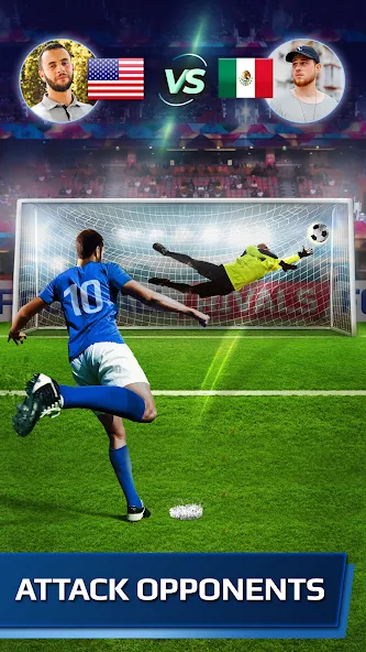 Football Rivals: Soccer Game [MOD: безлимитные монеты и энергия] Screenshot 1