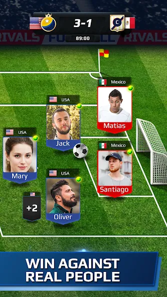 Football Rivals: Soccer Game [MOD: безлимитные монеты и энергия] Screenshot 3