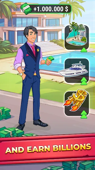 Rich Inc. Business &amp; Idle Life [MOD: много денег и алмазов] Screenshot 2
