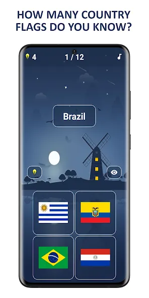 Flags of World Countries Quiz [MOD: все флаги и уровни открыты] Screenshot 1