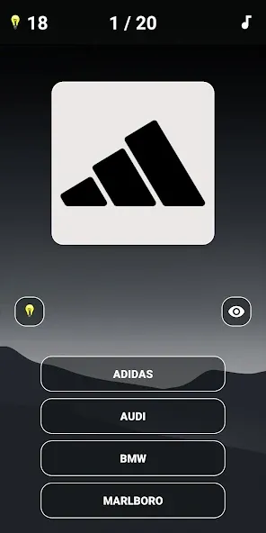 Logo Quiz - Brand Game [MOD: открыты все бренды и подсказки] Screenshot 1