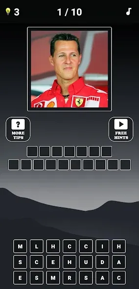 Formula 1:Guess F1 Driver Quiz [MOD: все гонщики разблокированы] Screenshot 2