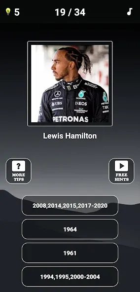 Formula 1:Guess F1 Driver Quiz [MOD: все гонщики разблокированы] Screenshot 4