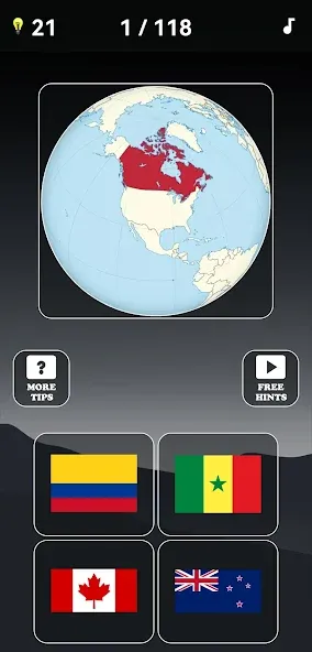Guess the World Map Quiz [MOD: открыты все страны и уровни] Screenshot 2