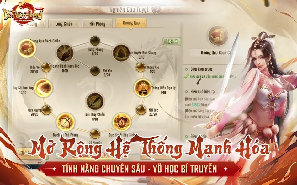 Tân Thiên Long Mobile [MOD: безлимитные деньги и алмазы] Screenshot 5