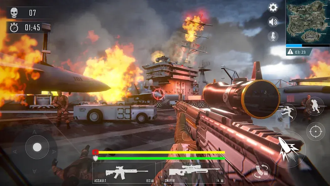 WarStrike [MOD: безлимитные ресурсы и мощное оружие] Screenshot 1