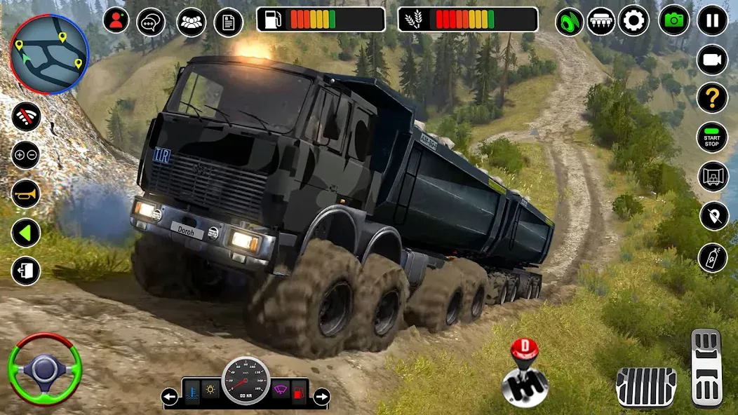 Offroad Mud Truck Simulator 3D [MOD: безлимитные деньги и топливо] Screenshot 1