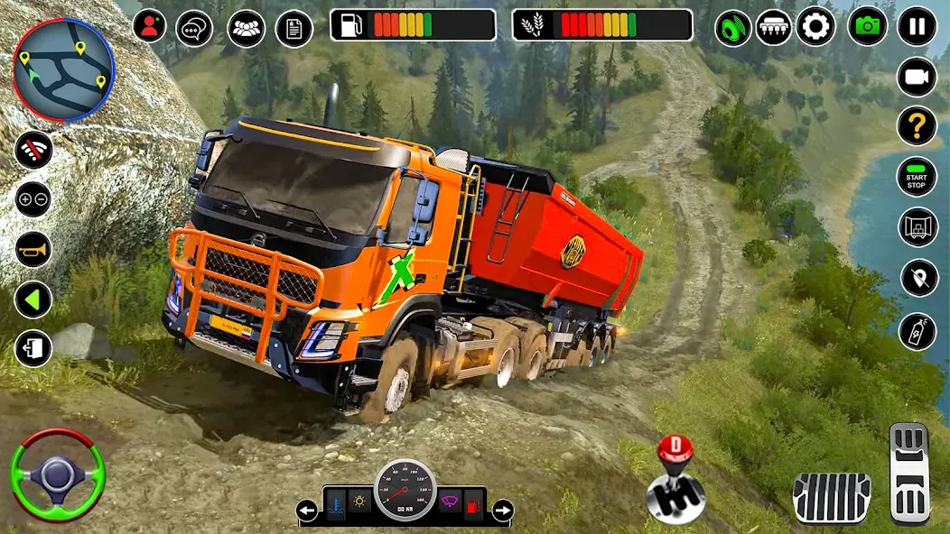 Offroad Mud Truck Simulator 3D [MOD: безлимитные деньги и топливо] Screenshot 3