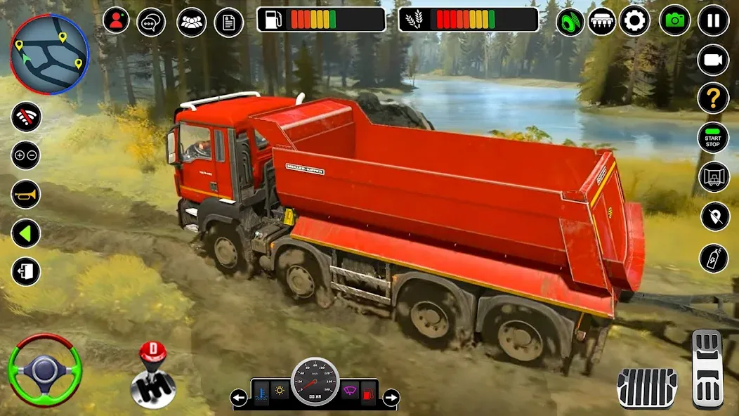 Offroad Mud Truck Simulator 3D [MOD: безлимитные деньги и топливо] Screenshot 4
