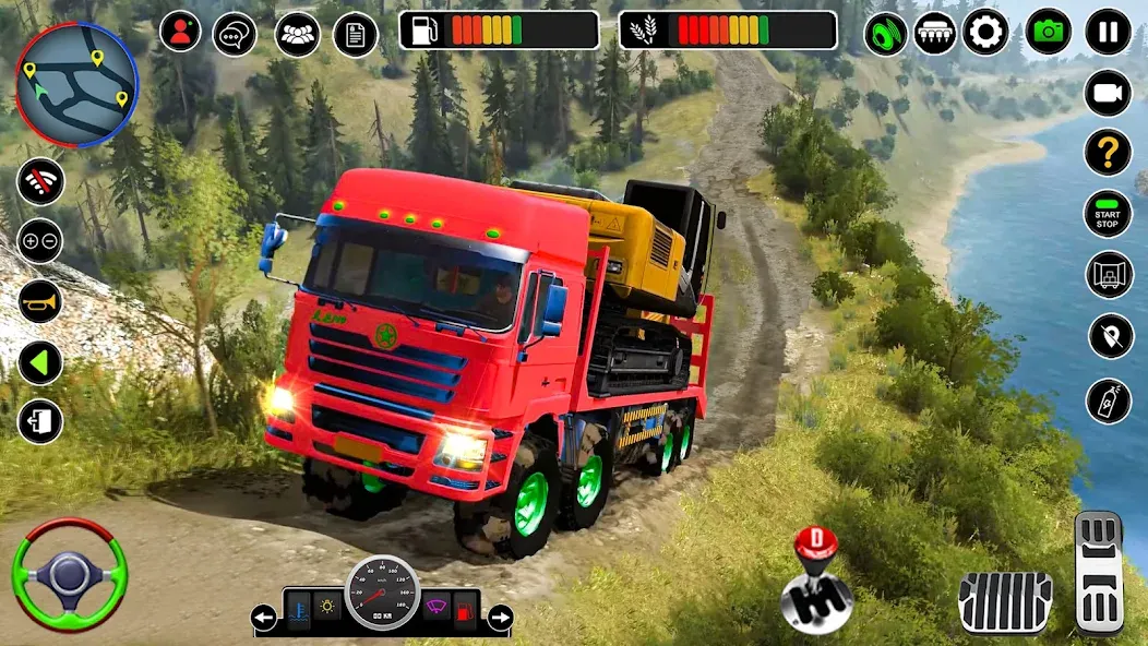 Offroad Mud Truck Simulator 3D [MOD: безлимитные деньги и топливо] Screenshot 5