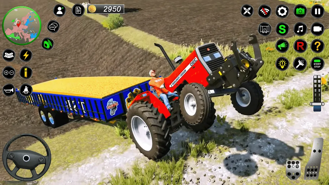Real Farmer Tractor Drive Game [MOD: безлимитные деньги и топливо] Screenshot 2